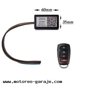 Receptor puerta garaje seguridad, RF256M