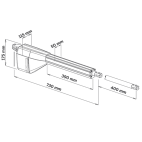 Kit automatización puertas batientes