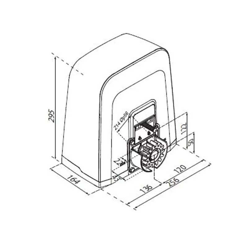 Motor Puerta Corredera Pujol Syros 800 Motor Puerta Corredera Pujol Syros 800