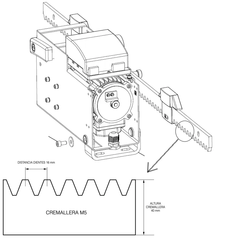 motor corredera pujol marathon pro q ii 1000kg motor corredera pujol marathon pro q ii 1000kg